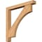 Ekena Millwork Westlake Block Smooth Bracket w/ Offset Brace, Western Red Cedar, 5 1/2"W x 42"D x 42"H BKT0604X42X42WTL05SWR - alternate 1